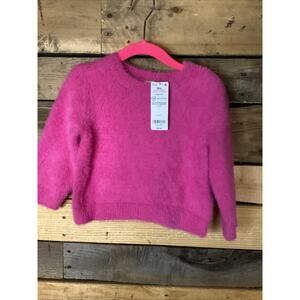 Carters Pink Baby Girl Fuzzy Sweater Size 18M